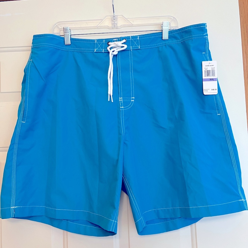 New men’s Franklin Fox Aqua Swami blue  Swim short. Size XXL